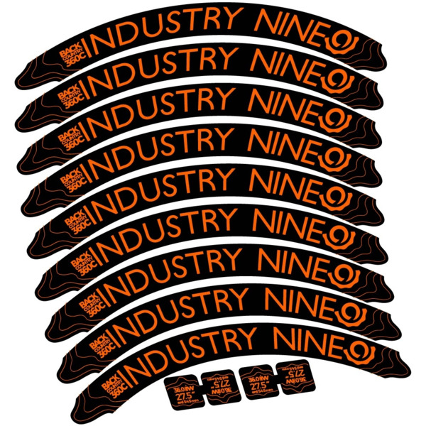 Industry Nine Back Country 360 Carbon Pegatinas en vinilo adhesivo Llanta (11)