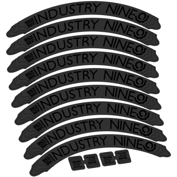 Industry Nine Back Country 360 Carbon Pegatinas en vinilo adhesivo Llanta (12)
