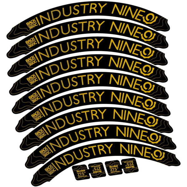 Industry Nine Back Country 360 Carbon Pegatinas en vinilo adhesivo Llanta (13)