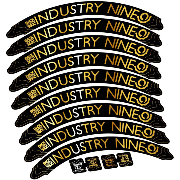 Industry Nine Back Country 360 Carbon Pegatinas en vinilo adhesivo Llanta (14)
