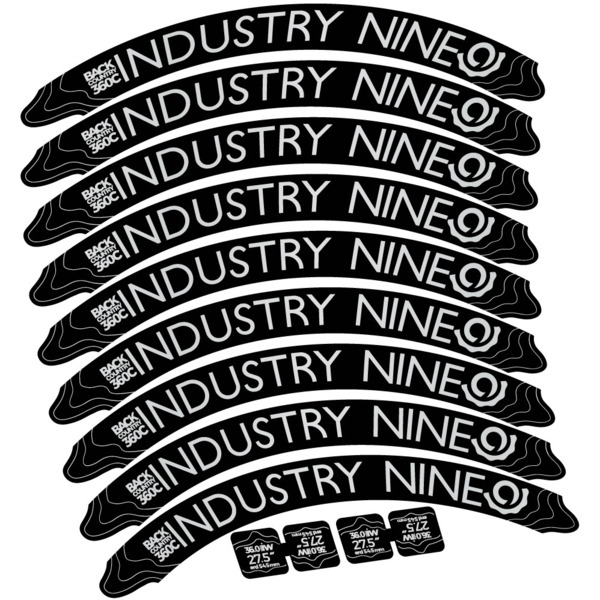 Industry Nine Back Country 360 Carbon Pegatinas en vinilo adhesivo Llanta (15)