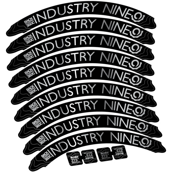 Industry Nine Back Country 360 Carbon Pegatinas en vinilo adhesivo Llanta (16)