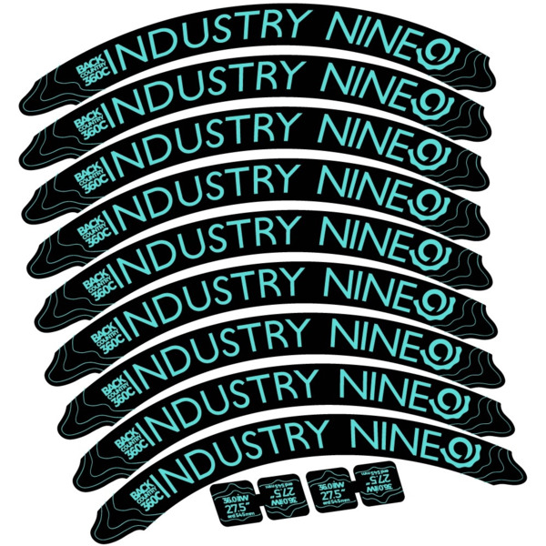 Industry Nine Back Country 360 Carbon Pegatinas en vinilo adhesivo Llanta (22)