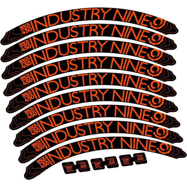 Industry Nine Back Country 450 Pegatinas en vinilo adhesivo Llanta (1)