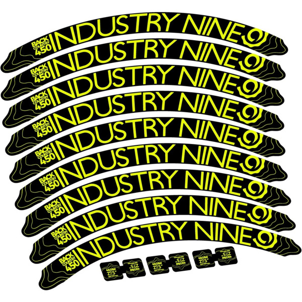 Industry Nine Back Country 450 Pegatinas en vinilo adhesivo Llanta (2)