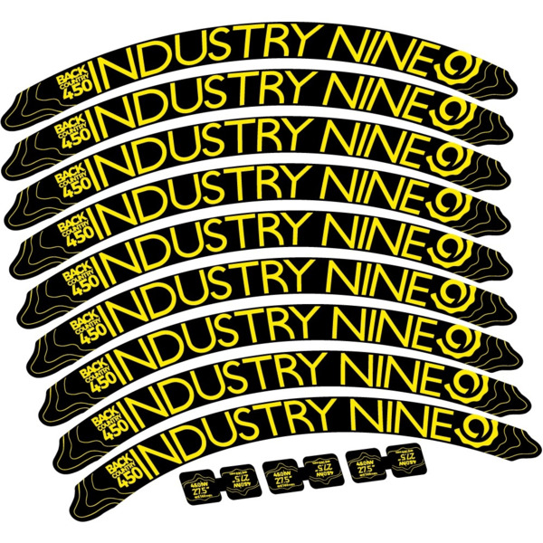 Industry Nine Back Country 450 Pegatinas en vinilo adhesivo Llanta (3)