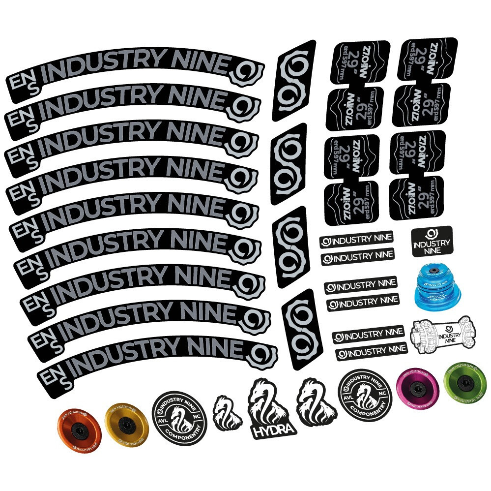 Industry Nine Enduro S Pegatinas en vinilo adhesivo Llanta MTB (1)