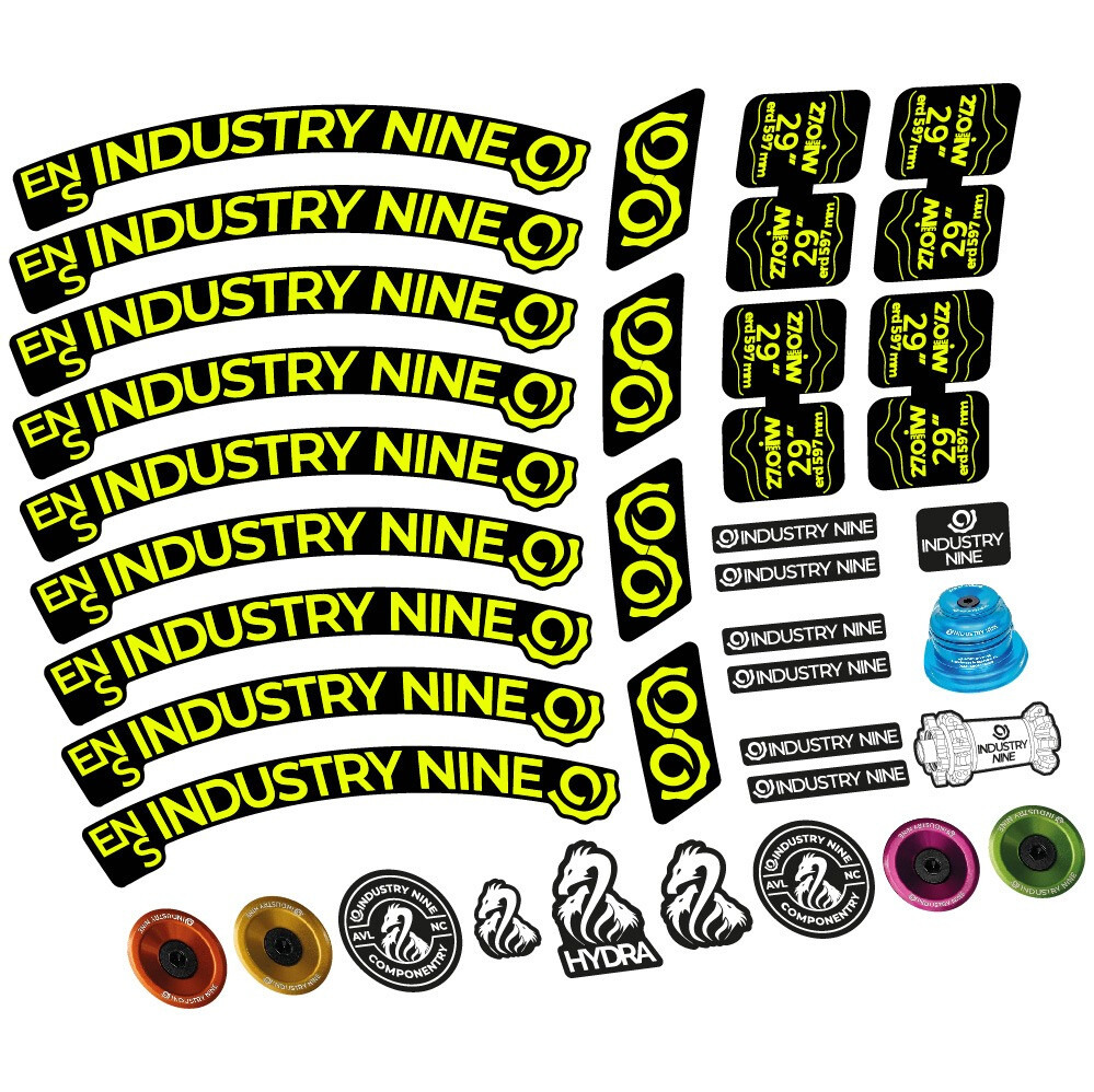 Industry Nine Enduro S Pegatinas en vinilo adhesivo Llanta MTB (2)