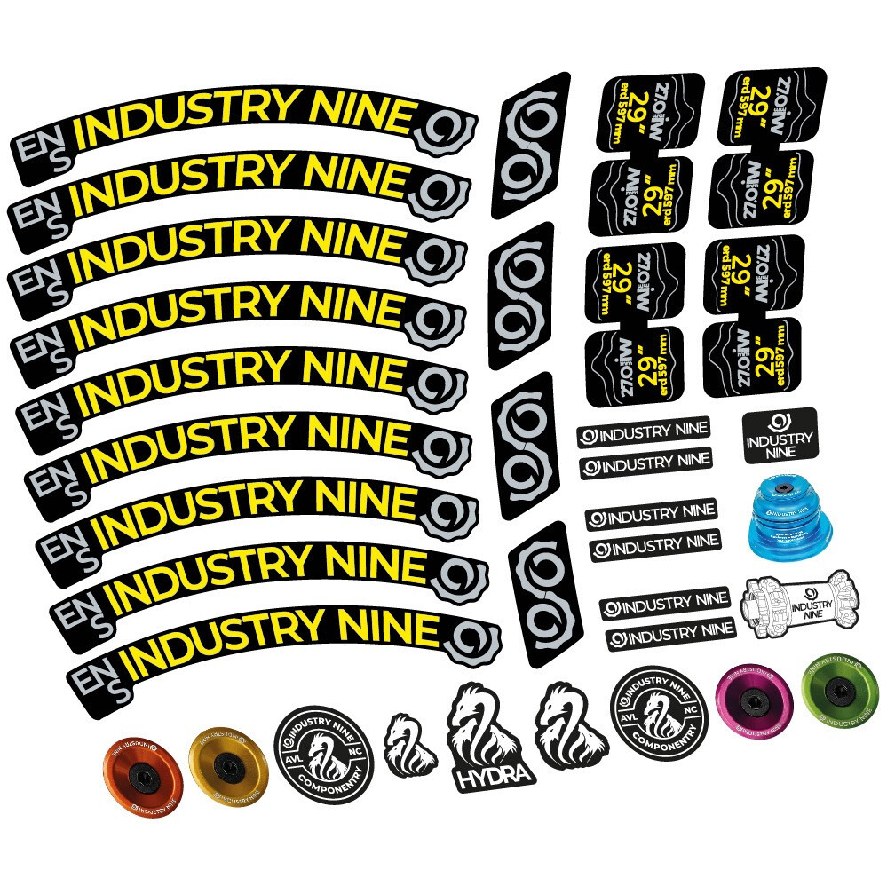 Industry Nine Enduro S Pegatinas en vinilo adhesivo Llanta MTB (3)