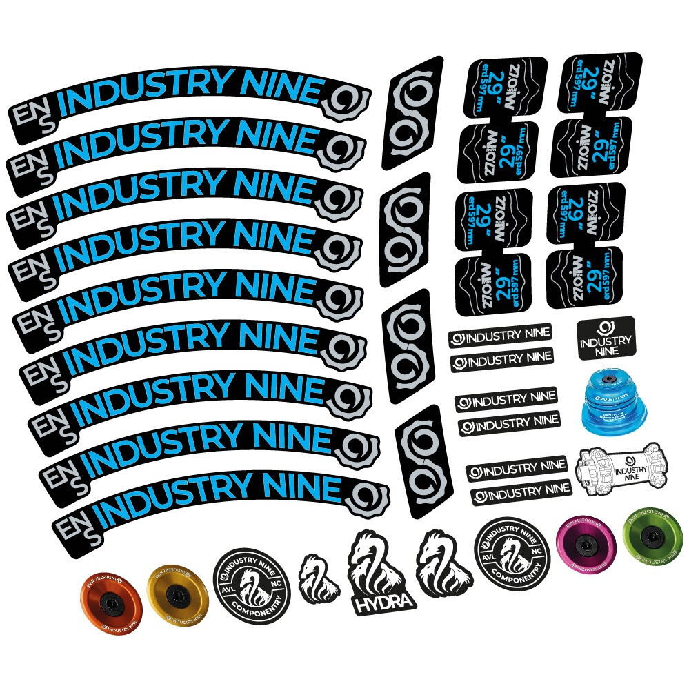 Industry Nine Enduro S Pegatinas en vinilo adhesivo Llanta MTB (4)