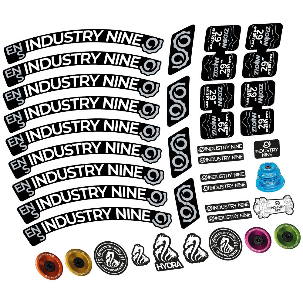 Industry Nine Enduro S Pegatinas en vinilo adhesivo Llanta MTB (6)