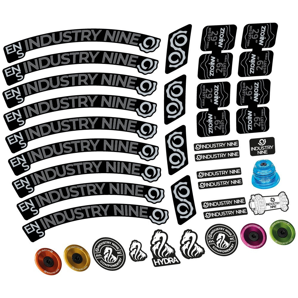 Industry Nine Enduro S Pegatinas en vinilo adhesivo Llanta MTB (7)
