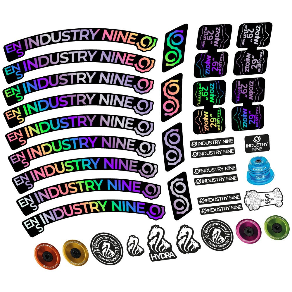 Industry Nine Enduro S Pegatinas en vinilo adhesivo Llanta MTB (8)