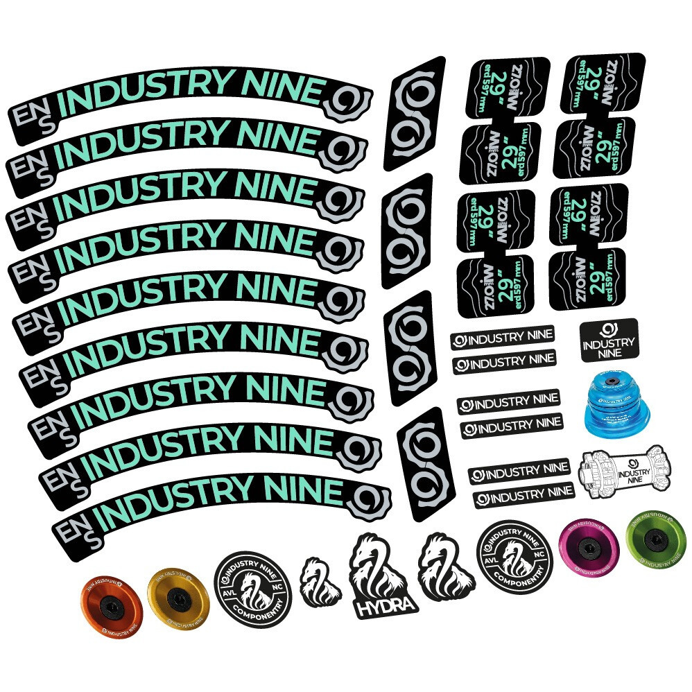 Industry Nine Enduro S Pegatinas en vinilo adhesivo Llanta MTB (9)