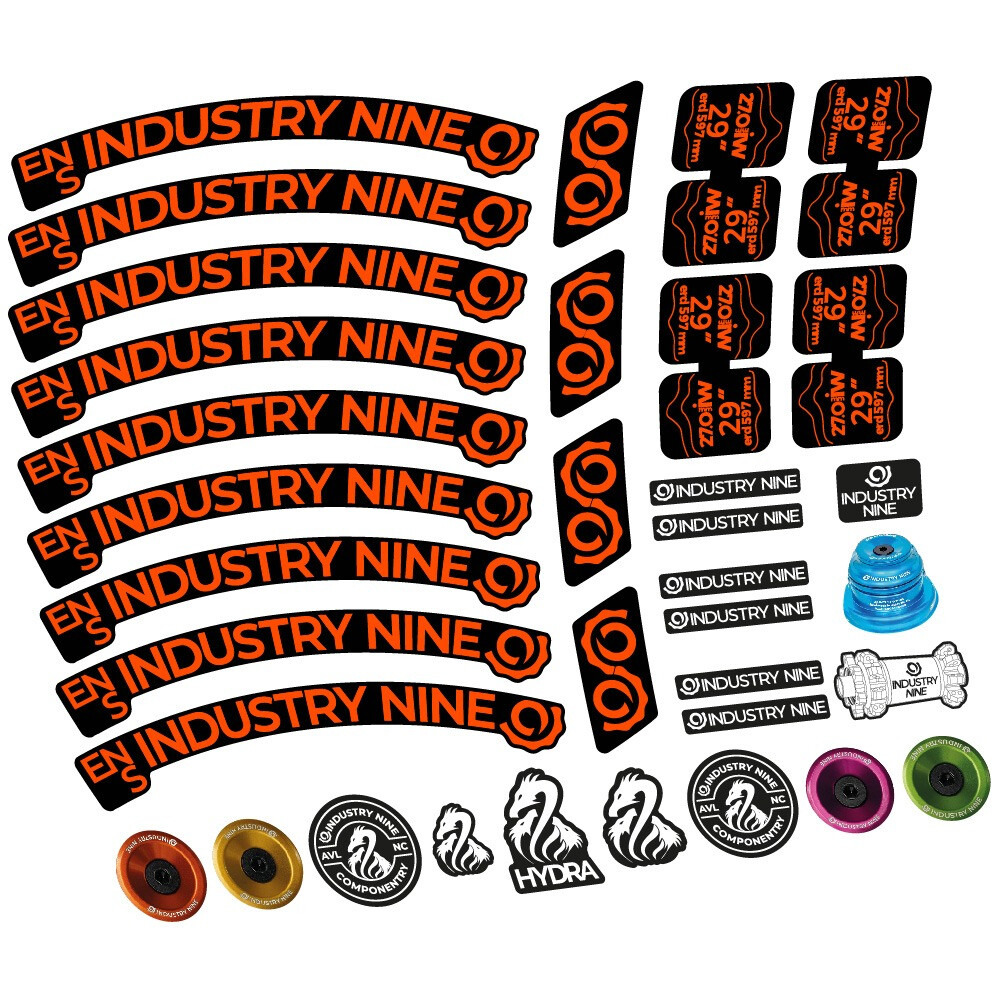 Industry Nine Enduro S Pegatinas en vinilo adhesivo Llanta MTB (10)