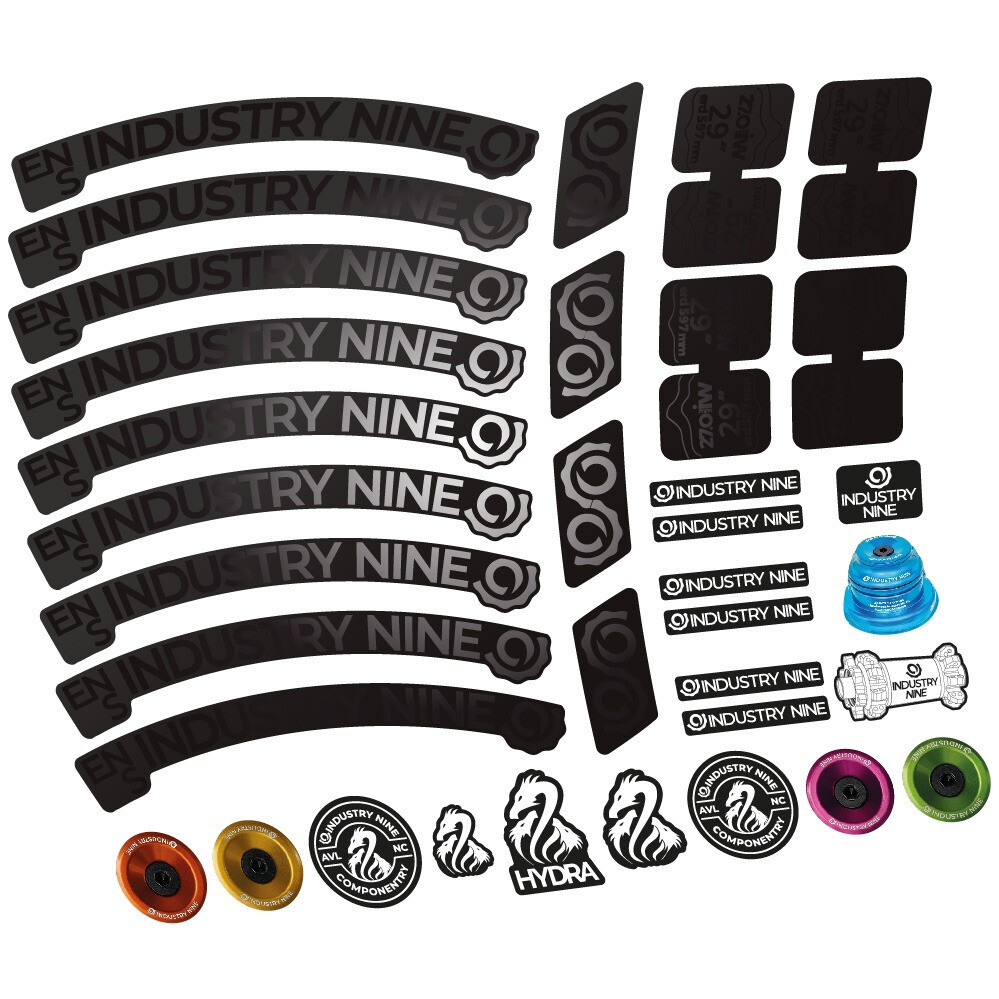 Industry Nine Enduro S Pegatinas en vinilo adhesivo Llanta MTB (12)