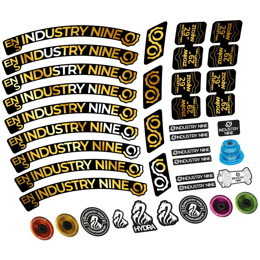 Industry Nine Enduro S Pegatinas en vinilo adhesivo Llanta MTB (14)