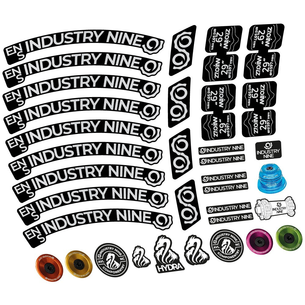 Industry Nine Enduro S Pegatinas en vinilo adhesivo Llanta MTB (15)