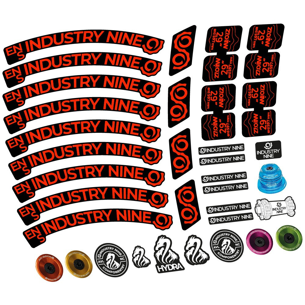 Industry Nine Enduro S Pegatinas en vinilo adhesivo Llanta MTB (18)