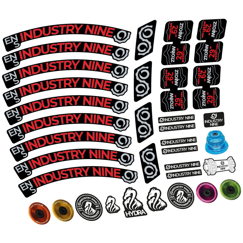 Industry Nine Enduro S Pegatinas en vinilo adhesivo Llanta MTB (19)