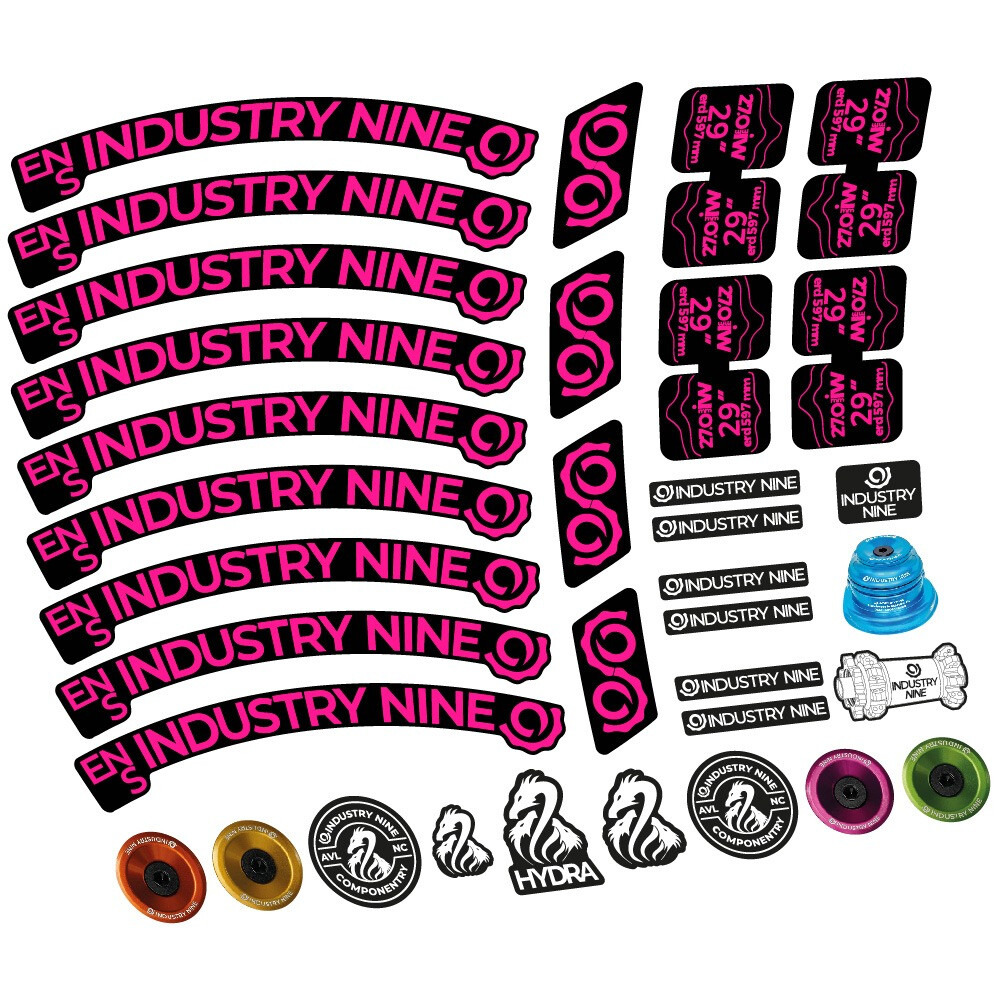 Industry Nine Enduro S Pegatinas en vinilo adhesivo Llanta MTB (20)