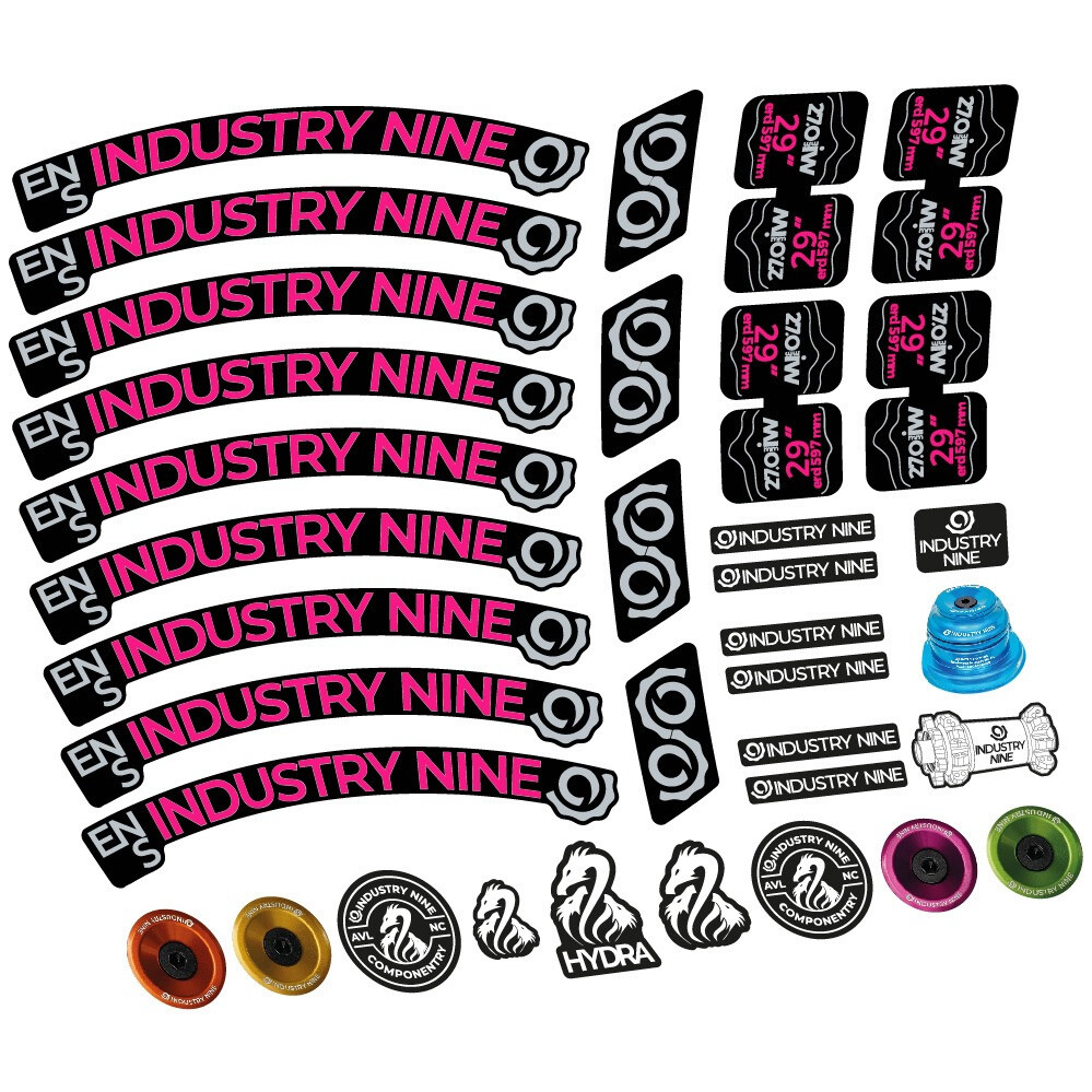 Industry Nine Enduro S Pegatinas en vinilo adhesivo Llanta MTB (21)