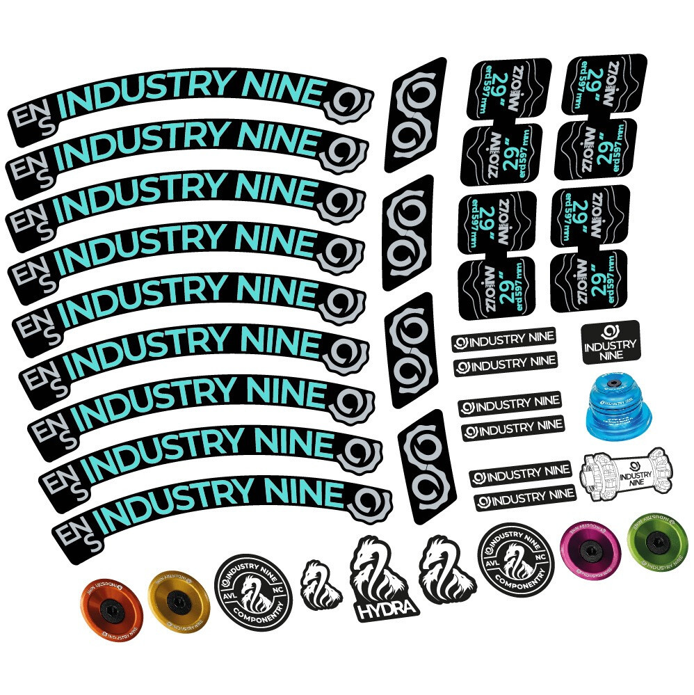 Industry Nine Enduro S Pegatinas en vinilo adhesivo Llanta MTB (22)