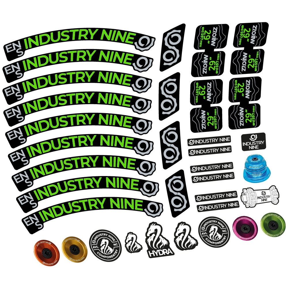 Industry Nine Enduro S Pegatinas en vinilo adhesivo Llanta MTB (24)