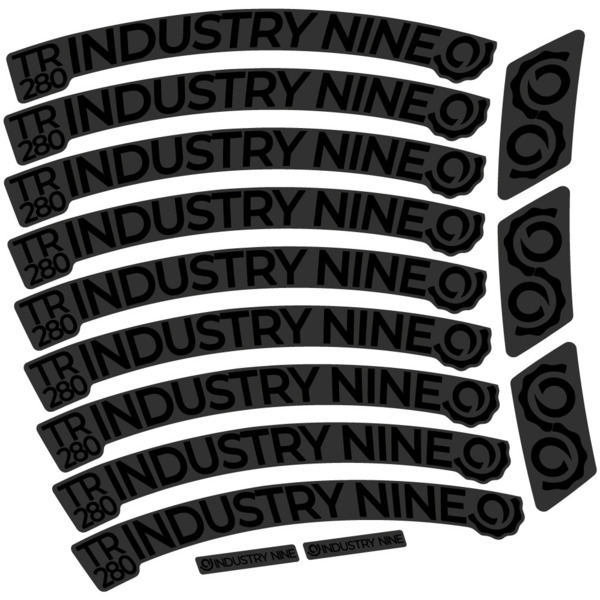 Industry Nine Trail 280 Carbon Pegatinas en vinilo adhesivo Llantas (11)