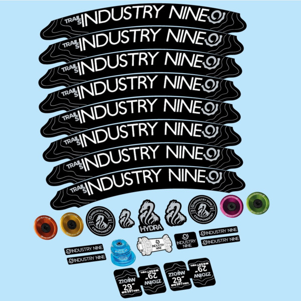 Industry Nine Trail S Pegatinas en vinilo adhesivo Llanta MTB (6)