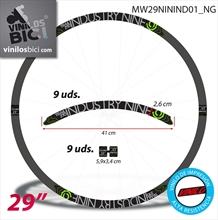 Industry Nine, vinilos adhesivos para llantas 29 pulgadas