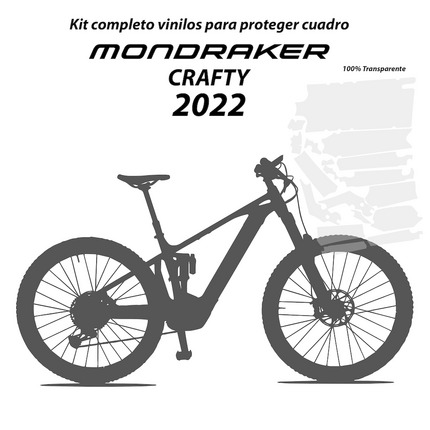 Protector Mondraker Crafty 2022 pegatinas proteger vinyl protection frame bike