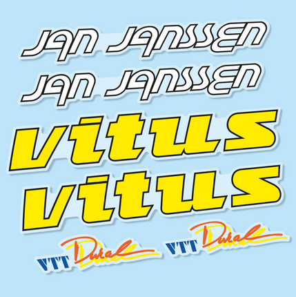 Comprar pegatinas vinilo adhesivo Vitus Jan Janssen Dural 1984–1988 – Adhesivos resistentes para cuadro clásico – Personalización exacta