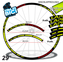 Lapierre vinilos adhesivos llanta 29"
