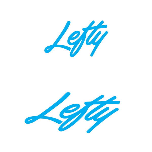 Lefty Logo Pegatinas en vinilo adhesivo (4)