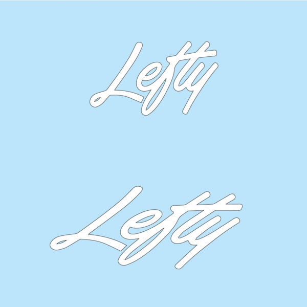Lefty Logo Pegatinas en vinilo adhesivo (6)
