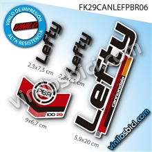Lefty PBR vinilos (Personalizada con bandera)