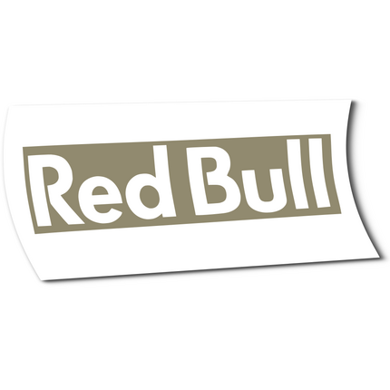 Pegatinas para Máscara Negativo Letras Red Bull en vinilo adhesivo