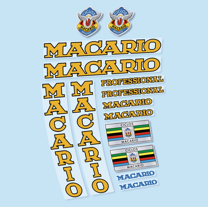 Macario Profesional pegatinas vinilo adhesivo bici clásica calcas stickers decals