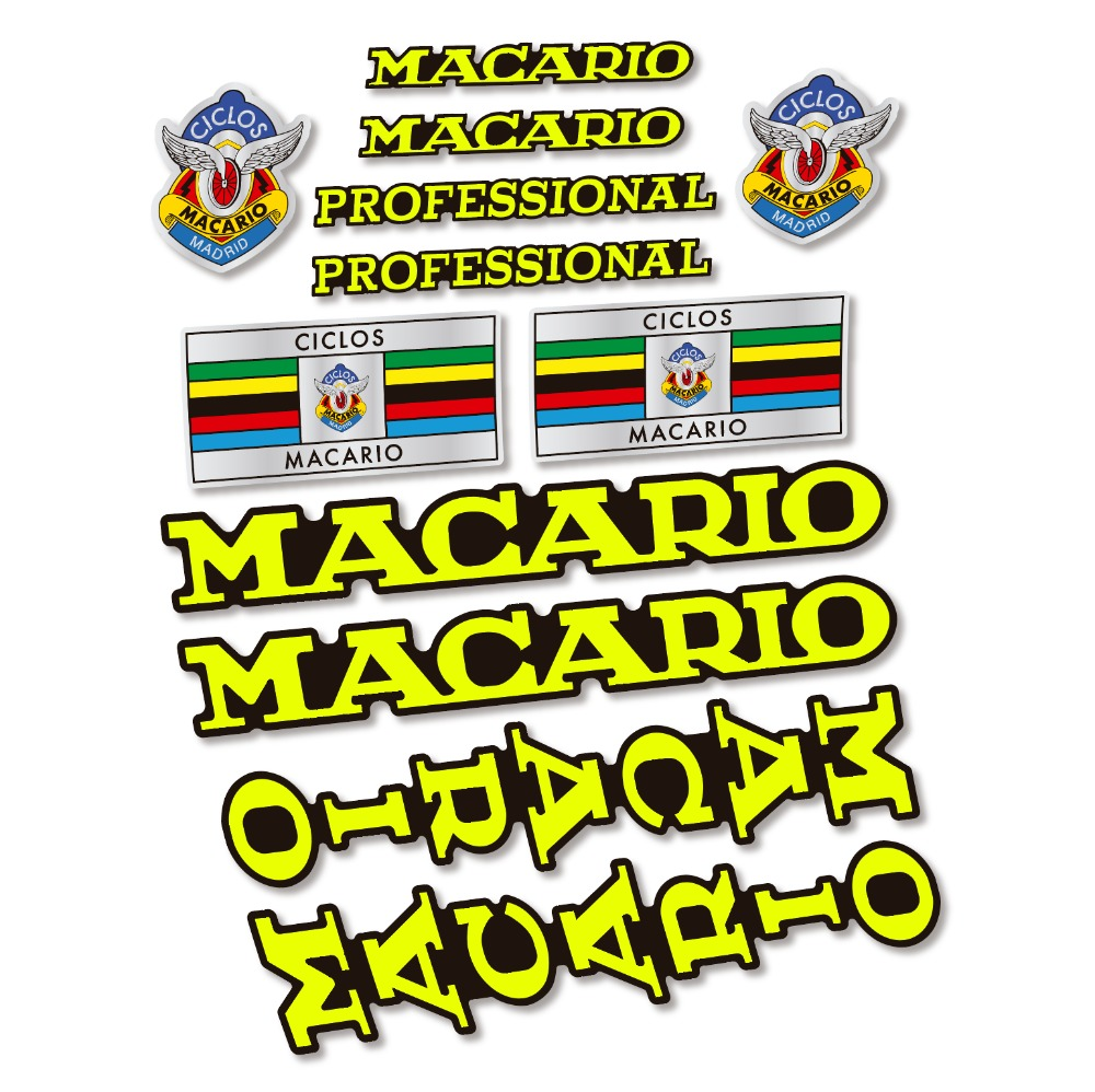 Macario Profesional pegatinas vinilo adhesivo bici clásica (1)