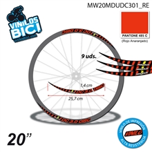 Maddux DC 3.0 Disc vinilos adhesivos llanta 20"