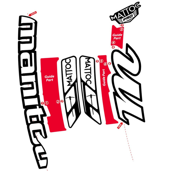 Manitou Mattoc Pro 2015 Pegatinas en vinilo adhesivo Horquilla (6)