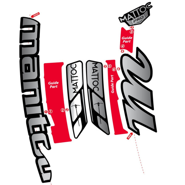 Manitou Mattoc Pro 2015 Pegatinas en vinilo adhesivo Horquilla (16)