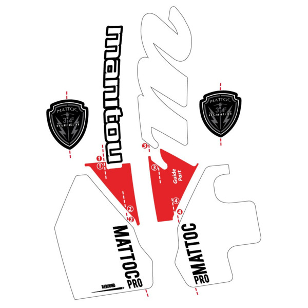 Manitou Mattoc PRO 2017 Pegatinas en vinilo adhesivo Bielas (6)