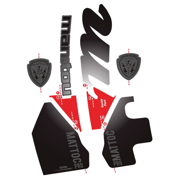 Manitou Mattoc PRO 2017 Pegatinas en vinilo adhesivo Bielas (12)