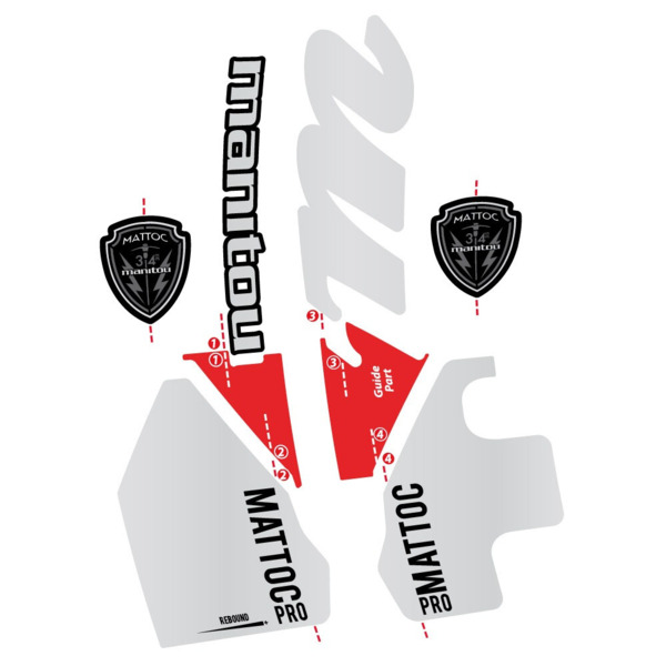 Manitou Mattoc PRO 2017 Pegatinas en vinilo adhesivo Bielas (15)