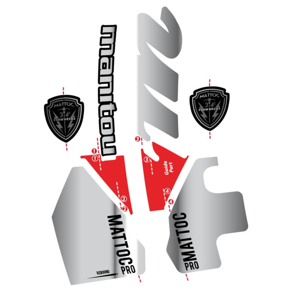 Manitou Mattoc PRO 2017 Pegatinas en vinilo adhesivo Bielas (16)