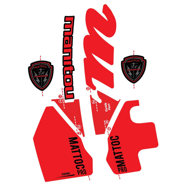 Manitou Mattoc PRO 2017 Pegatinas en vinilo adhesivo Bielas (19)
