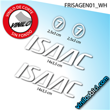 Isaac 7 pegatinas en vinilo adhesivo Cuadro