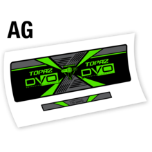 DVO Topaz AM 2019 pegatinas en vinilo adhesivo amortiguador